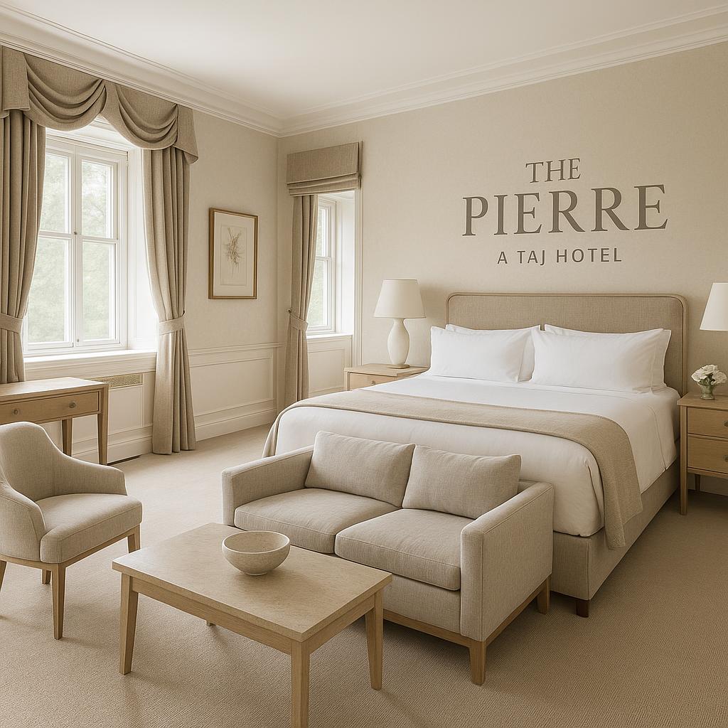 Elegant tranquil suite at The Pierre Hotel