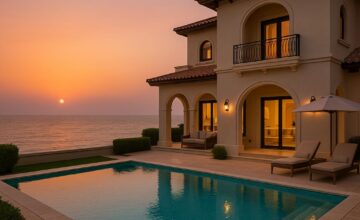 Private villa with pool and sunset sea view at The Ritz-Carlton Ras Al Khaimah