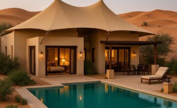 Luxurious desert villa with private pool at The Ritz-Carlton Al Wadi Desert