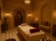 Spa treatment room at Umaid Bhawan Palace with elegant vintage decor