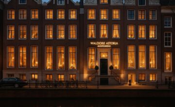 Waldorf Astoria Amsterdam canal houses exterior with luxury interior