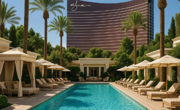 Wynn Las Vegas luxurious outdoor pool with cabanas