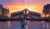 Sunset Gondola Ride in Venice