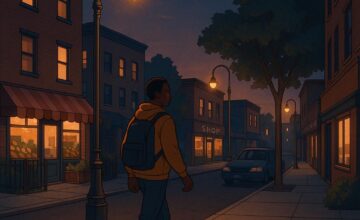 Evening view of a safe affordable neighborhood