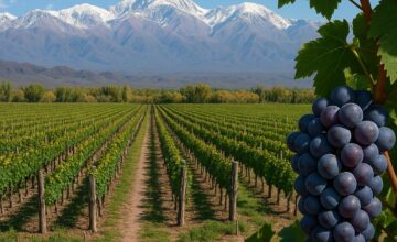 Vineyard in Mendoza, Argentina