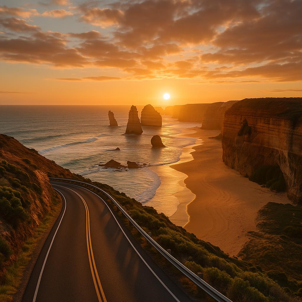Great Ocean Road coastal drive and Twelve Apostles