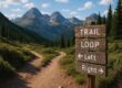 Choose your own pace hiking trail with loops