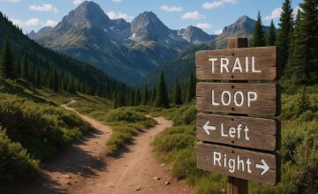 Choose your own pace hiking trail with loops