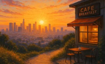 Sunrise city hike with breakfast reward