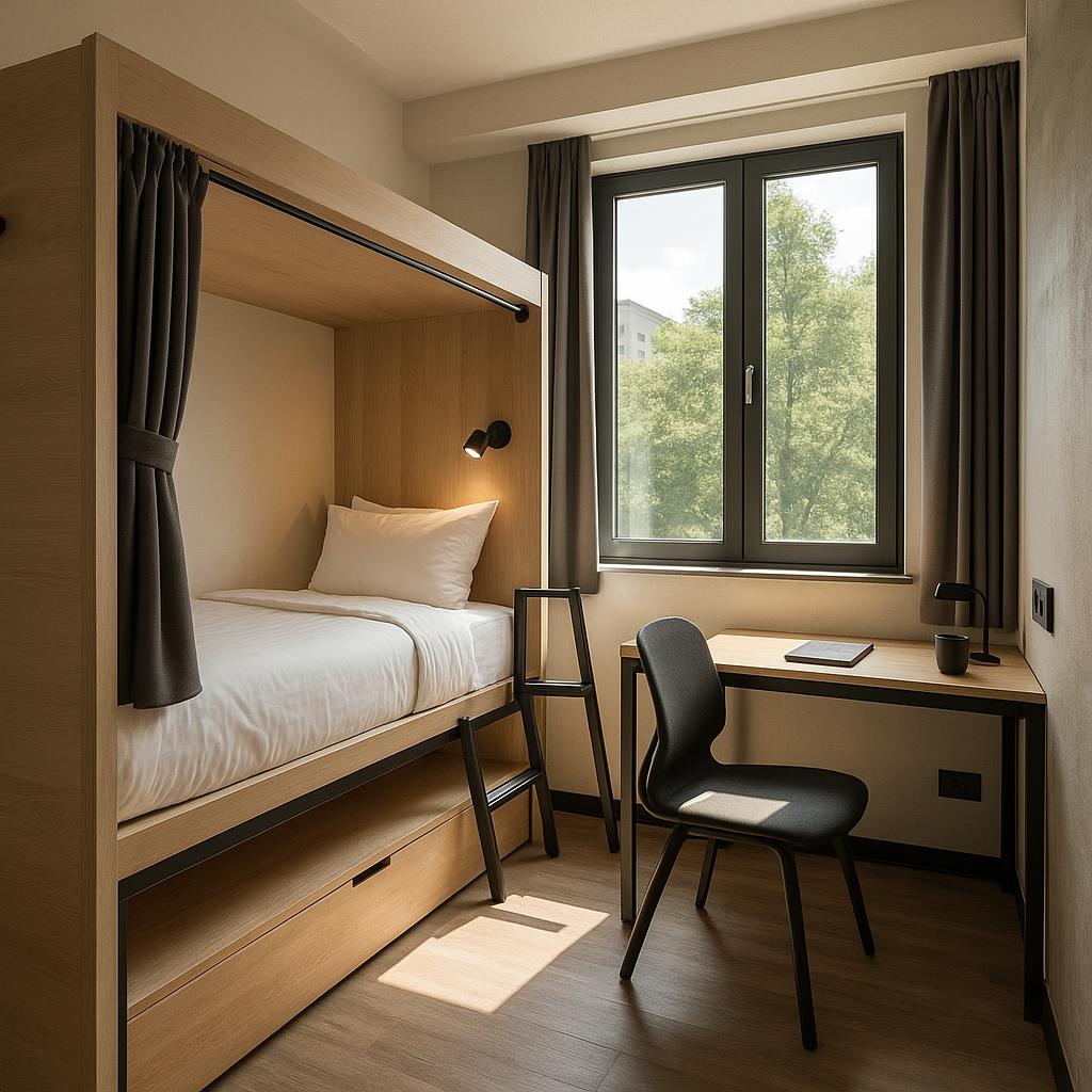 Best Hostels with Private Rooms for Quiet Remote Work Calls 2 Hostel private room workspace for remote work calls