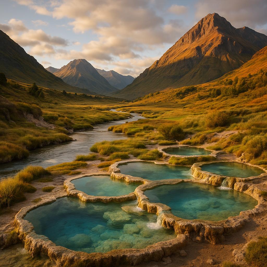 Which Hot-Spring Valleys on a Budget Are Best for a 3-Day Trip? 2 Hot spring pools nestled in a tranquil valley with mountains in background