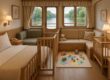 Riverboat family suite with toddler play area and safety doors