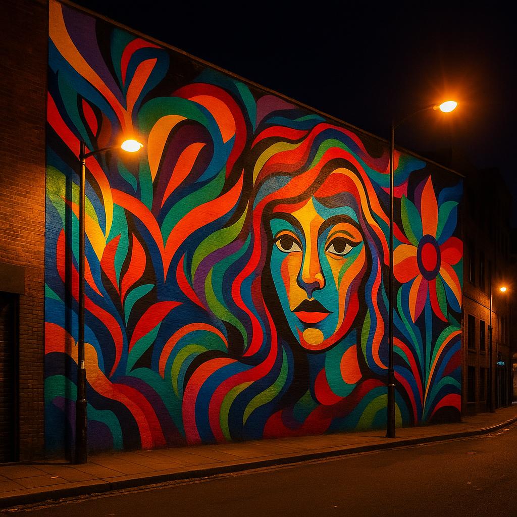 Which Street-Art Photo Quests Work Best for Late Check-Ins with a Backup Plan? 2 Night-lit street-art mural